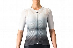 <strong>Limited Color/Sizes</strong><br />White/Dark Gray - Small<br />White/Dark Gray - Medium<br />White/Dark Gray - Large<br />Night Shade/Pink-Orange - Small<br />Night Shade/Pink-Orange - Medium<br />Night Shade/Pink-Orange - Large<br />Purple Mist/Green-Dark Purple - Small<br />Purple Mist/Green-Dark Purple - Medium<br />Purple Mist/Green-Dark Purple - Large Castelli Womens Climbers 4.0 W Jersey