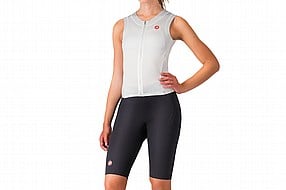 <strong>Limited Color/Sizes</strong><br />White/Black - Medium<br />White/Black - Large<br />White/Black - X-Large Castelli Womens Free Sanremo 3 Sleeveless Suit