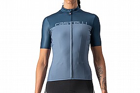 <strong>Limited Color/Sizes</strong><br />Light Steel Blue/Moonlite Ocean - Small<br />Light Steel Blue/Moonlite Ocean - Medium<br />Light Steel Blue/Moonlite Ocean - Large Castelli Womens Velocissima Jersey