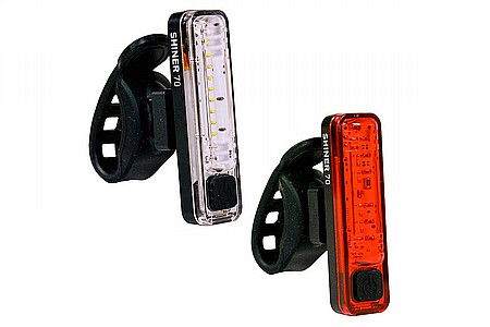 Planet Bike Shiner 70 USB Front/Rear Light Set