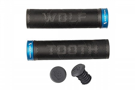 Wolf Tooth Components Echo Lock-On Grips [ECHO-BLK-BLU]