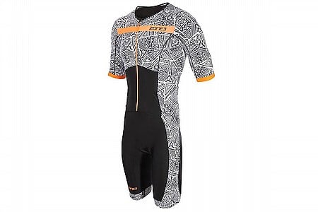 ZONE3 Mens Activate+ Short Sleeve Full Zip Trisuit