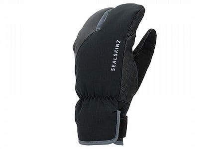 waterproof extreme cold weather cycle split finger glove