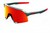 100% S3 Sunglasses Matte Gunmetal/HiPER Red Multilayer Mirror Lens