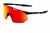 100% Hypercraft SQ Sunglasses  Soft Tact Black/HiPER Red Multilayer Mirror Lens