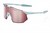 100% Hypercraft SQ Sunglasses  Matte Stone Grey/HiPER Crimson Silver Mirror Lens