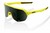 100% S2 Sunglasses Soft Tact Banana - Grey Green Lens