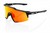 100% Speedcraft Sunglasses Soft Tact Black - HiPER Red Multilayer Mirror Lens