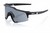 100% Speedcraft Sunglasses Soft Tact Black - Smoke