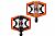 Crank Bros Doubleshot 2 Pedals Orange - Pair