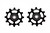 CeramicSpeed SRAM AXS Road 12s NW Pulley Wheels Black - 12T Narrow Wide