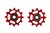 CeramicSpeed SRAM AXS Road 12s NW Pulley Wheels Red - 12T Narrow Wide