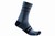 Castelli Mens Endurance 15 Sock Light Steel Blue/Pop Orange-White