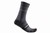 Castelli Mens Endurance 15 Sock Dark Gray/Sky Blue-Red