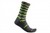 Castelli Mens Unlimited 18 Sock Dark Gray/Electric Lime