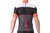 Castelli Mens Sezione Jersey Dark Gray/Black-Scarlet Ibis