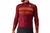 Castelli Mens Unlimited Thermal Jersey  Bordeaux/Goldenrod-Orange