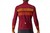 Castelli Mens Unlimited Thermal Jersey  Bordeaux/Goldenrod-Orange