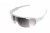 POC DO Half Blade Sunglasses Hydrogen White - Violet/Silver Mirror