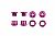 Wolf Tooth Components Set of 4 Alloy Chainring Bolts for 1x Drivetrains Purple