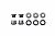 Wolf Tooth Components Set of 5 Alloy Chainring Bolts for 1x Drivetrains Gunmetal Grey
