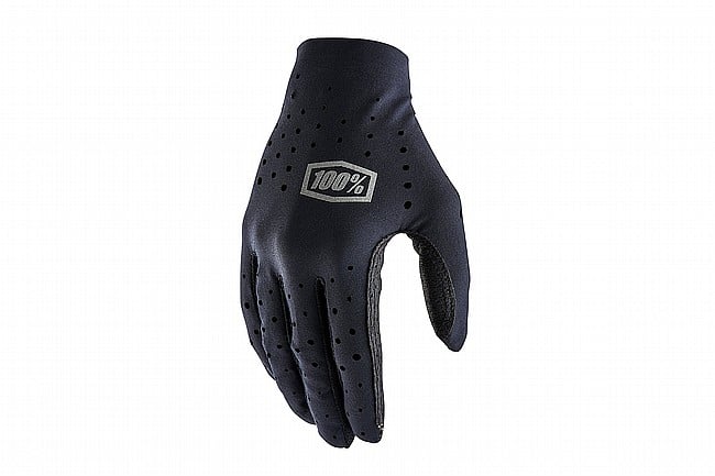 100% Sling Long Finger Gloves Black