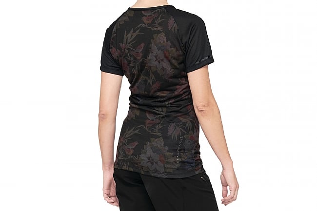 100% Womens Airmatic Jersey Black Floral