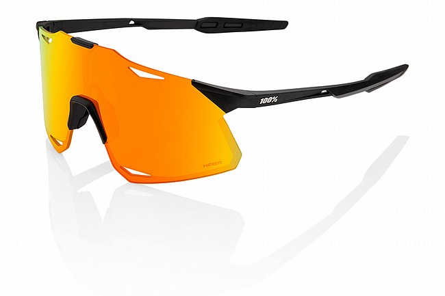 100% Hypercraft Sunglasses Matte Black/HiPER Red Multilayer Mirror Lens