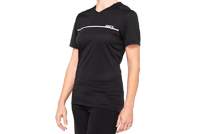 100% Womens Ridecamp Jersey Black/Grey