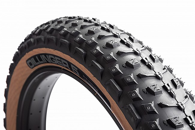 45Nrth Dillinger 5 Studded 60 TPI 26" Fat Bike Tire (Tan) 