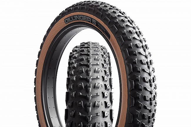 45Nrth Dillinger 5 Studded 60 TPI 26" Fat Bike Tire (Tan) 