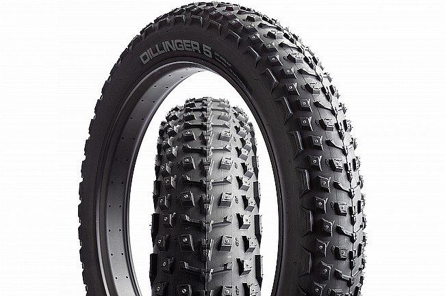 45Nrth Dillinger 5 Studded 60 TPI 26" Fat Bike Tire 26 x 4.6 - Steel Carbide Studs