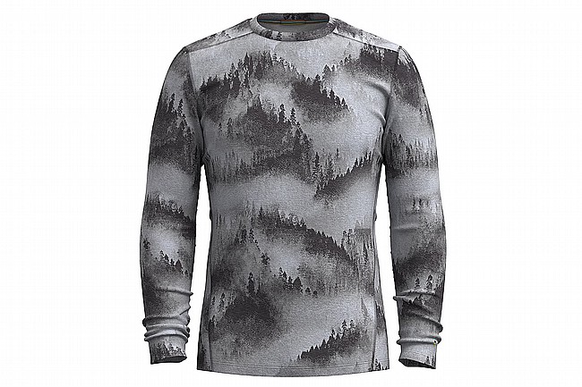 Smartwool Mens Merino 250 Baselayer Crew Charcoal Foggy Pines