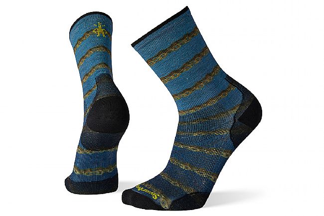 Smartwool PhD Cycle Ultra Light Chains Print Crew Chains