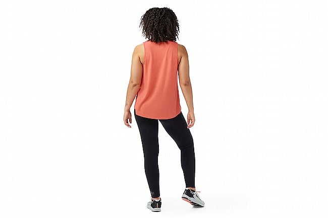 Smartwool Womens Active Mesh High Neck Tank Coral Reef