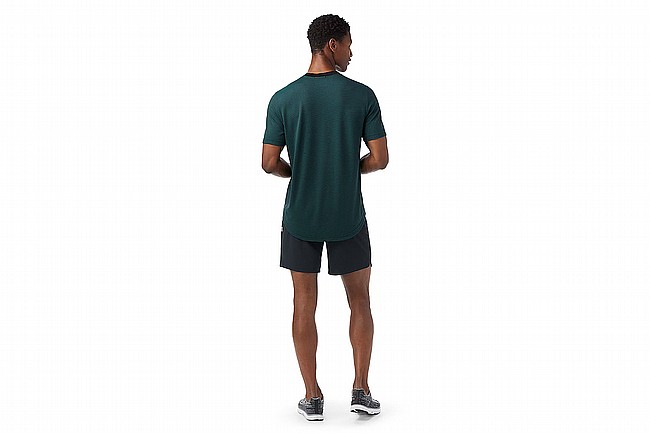 Smartwool Mens Active Mesh Short Sleeve  Evergreen/Black