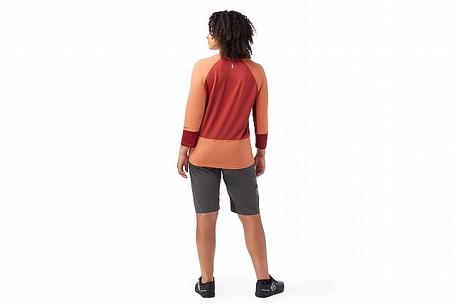 Smartwool Womens Mountain Bike 3/4 Sleeve Jersey Terracotta