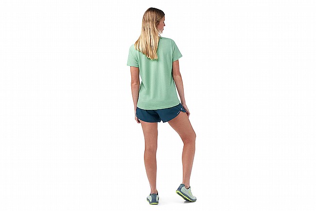 Smartwool Womens Active Mesh Short Sleeve Matcha Zen Heather