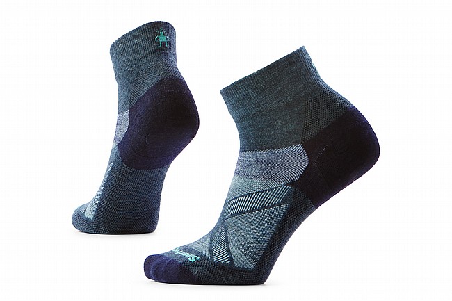 Smartwool Womens Cycle Zero Cushion Ankle Socks Twilight Blue