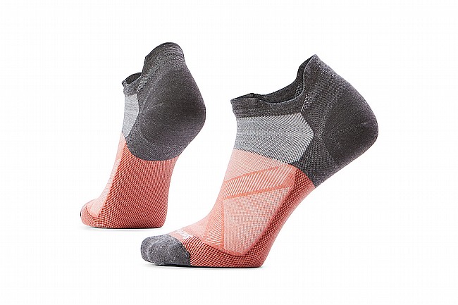 Smartwool Womens Cycle Zero Cushion Low Ankle Socks Wild Salmon