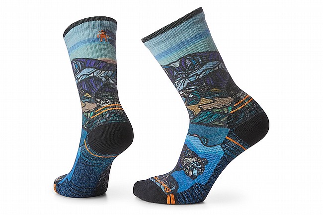Smartwool Womens Hike Light Cushion Icy Range Print Sock Multi-Color
