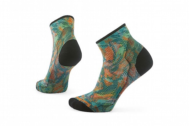 Smartwool Womens Cycle Zero Cushion Jungle Music Ankle Sock Honey Gold