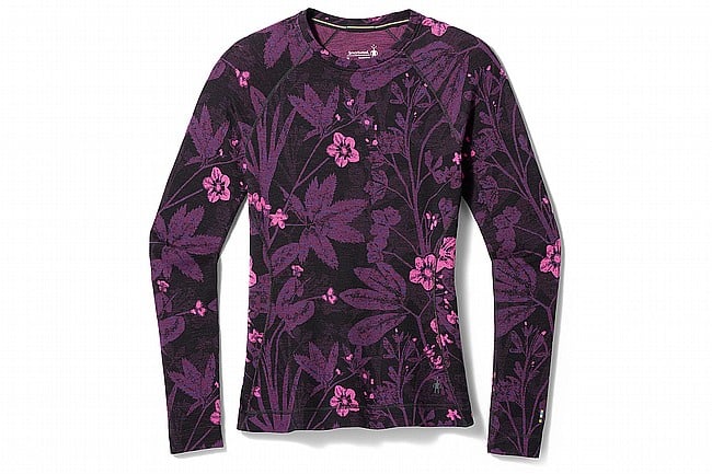 Smartwool Womens Classic Thermal Merino Base Layer Purple Iris Floral