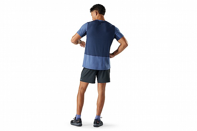 Smartwool Mens Mountain Bike Short Sleeve Jersey Nightfall/Deep Navy