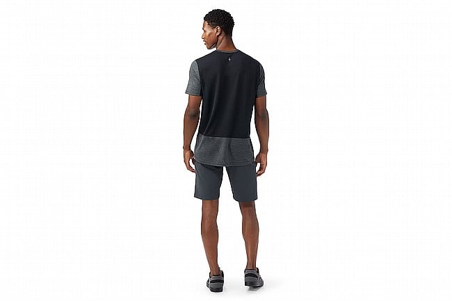 Smartwool Mens Mountain Bike Short Sleeve Jersey Black/Charcoal Heather