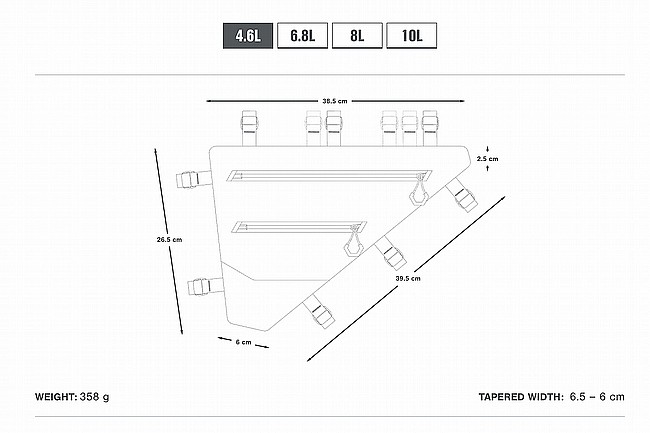 Apidura Expedition Full Frame Pack Anthracite - 4.6L