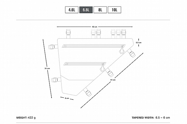Apidura Expedition Full Frame Pack Anthracite - 6.8L
