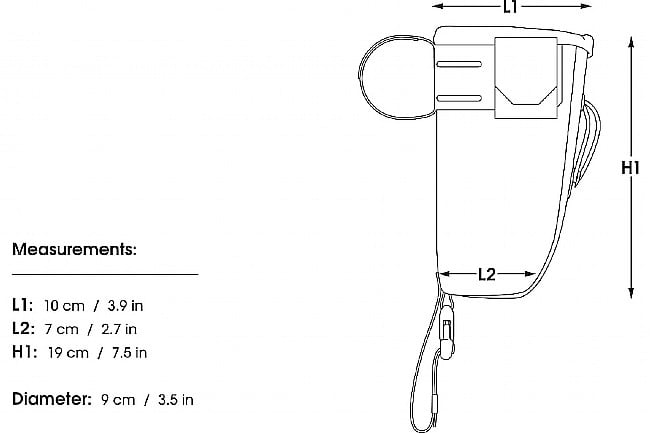 Apidura Backcountry Food Pouch Extended - 1.2L