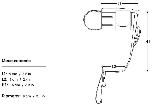 Apidura Backcountry Food Pouch Regular - 0.8L