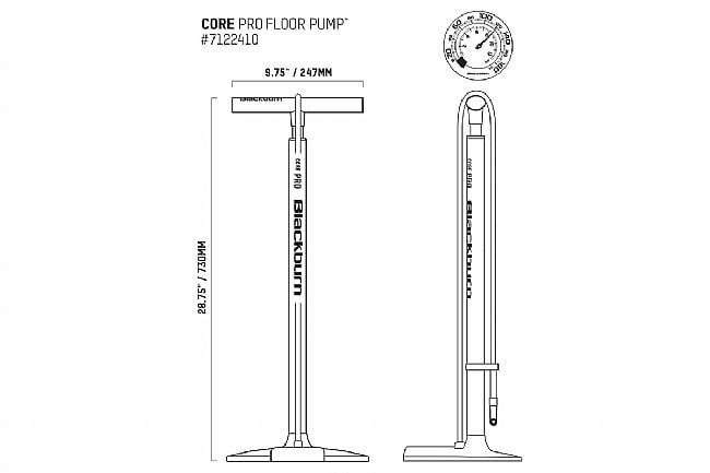 Blackburn Core Pro Floor Pump 